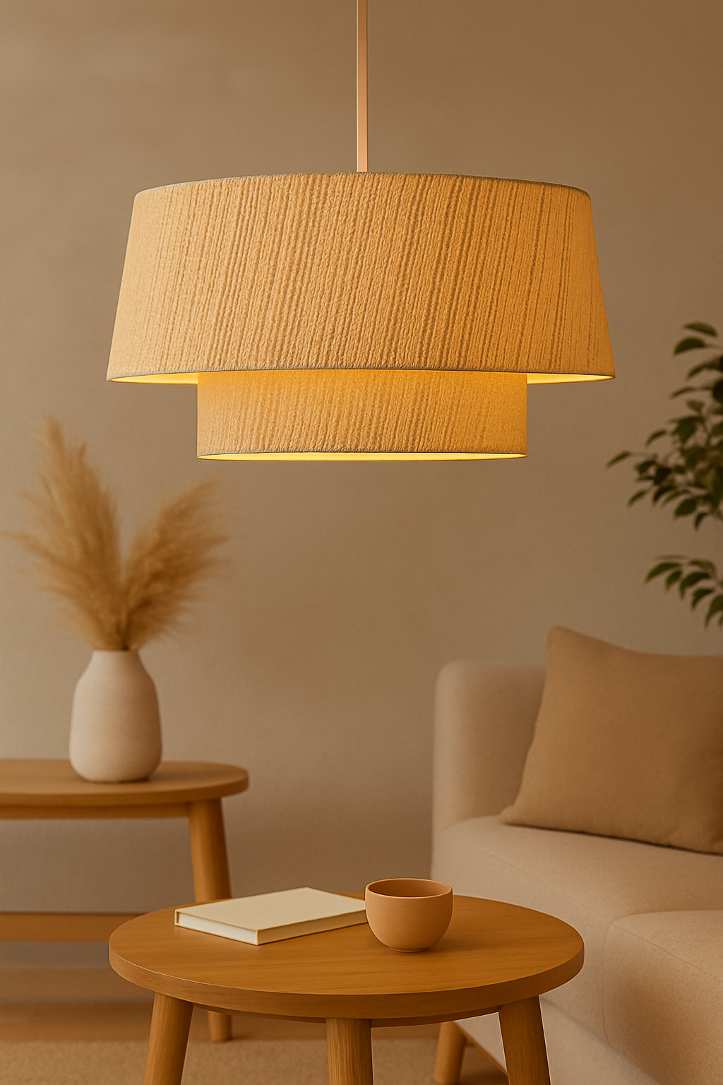 Mira Grande Rattan Hasır Avize
