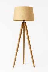 Doğal Muz Ağacı Lifli Ahşap Lambader