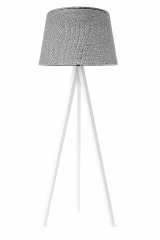 Mono Hasır Siyah-beyaz Lambader